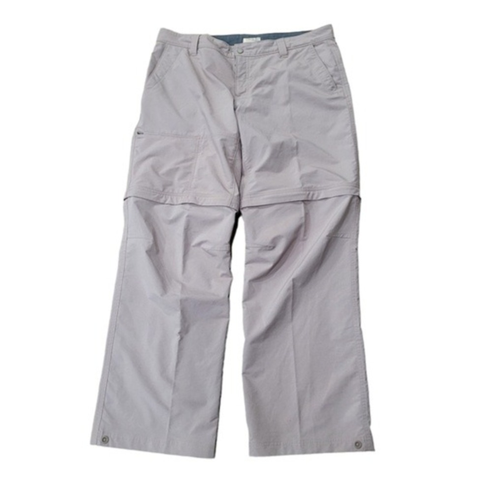 Gander Mountain Womens Gray Convertible Zip Off Hiking Cargo Pants Size 12R‎